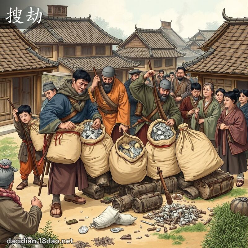 搜劫 - 國語大辭典配圖