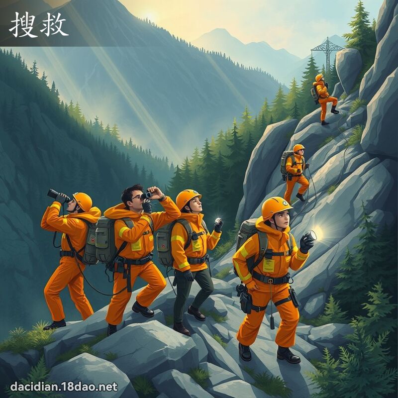 搜救 - 國語大辭典配圖