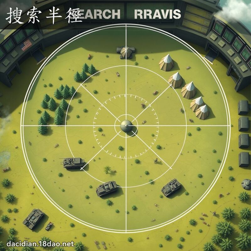 搜索半径 - 国语大辞典配图