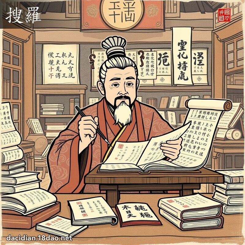 搜罗 - 国语大辞典配图