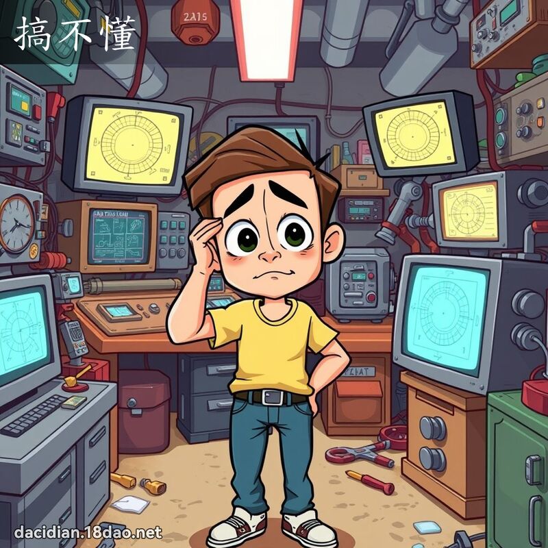搞不懂 - 国语大辞典配图