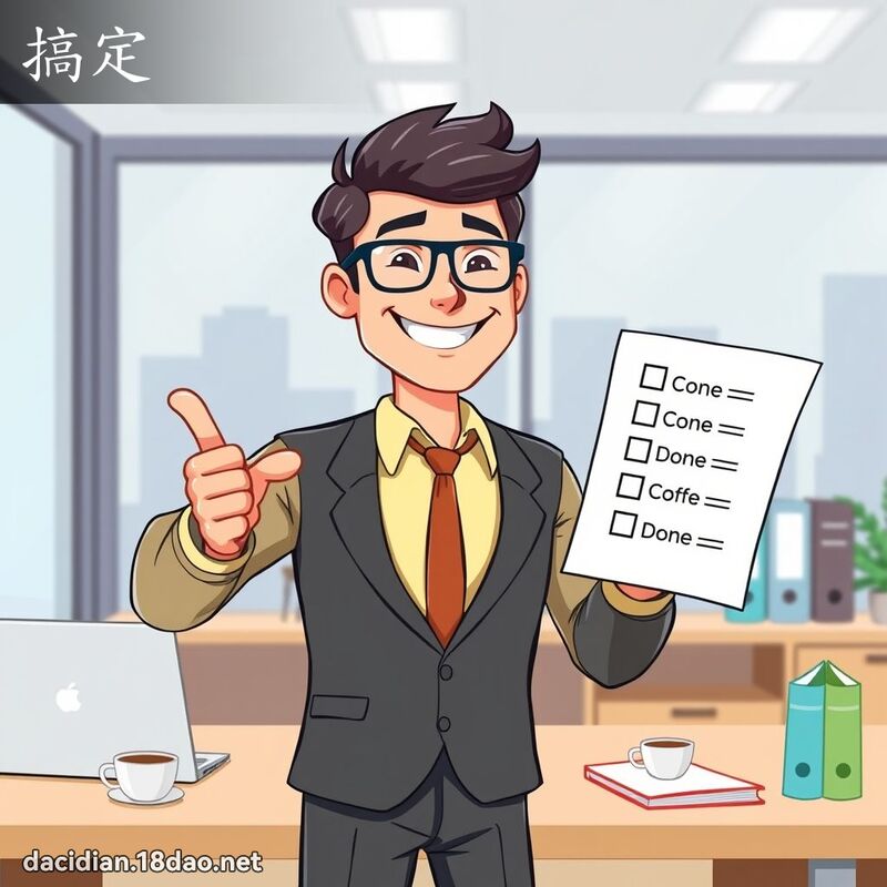 搞定 - 國語大辭典配圖