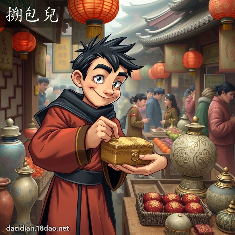 搠包儿 - 国语大辞典配图