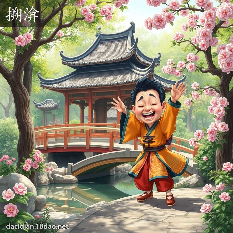 搠渰 - 国语大辞典配图