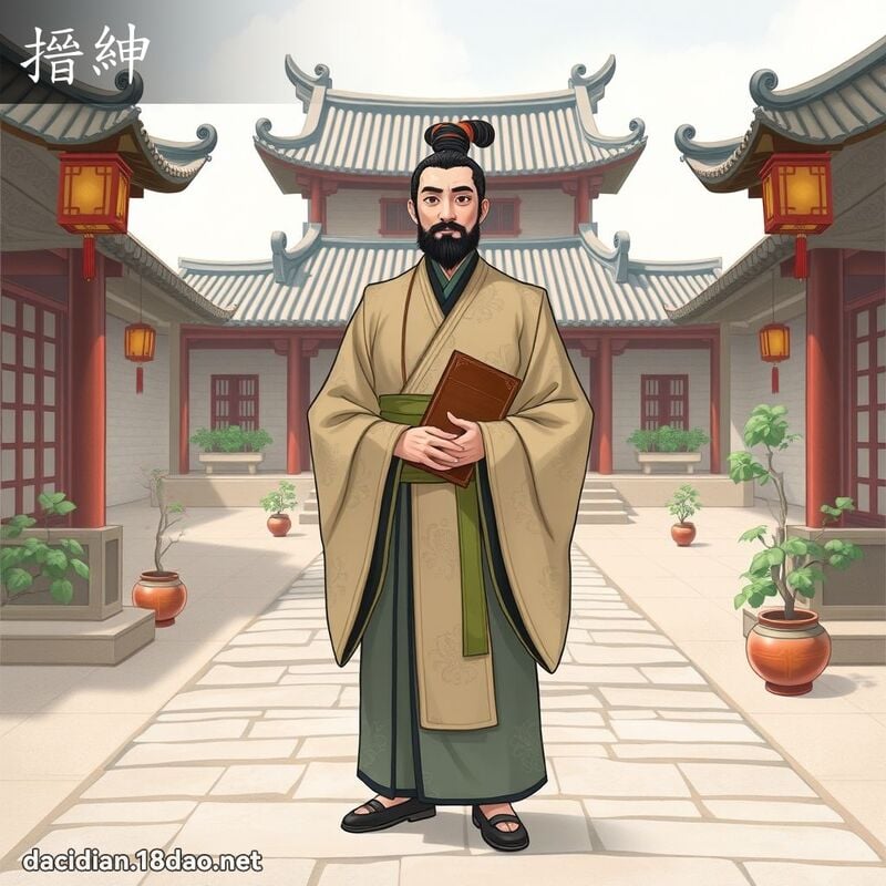搢紳 - 國語大辭典配圖