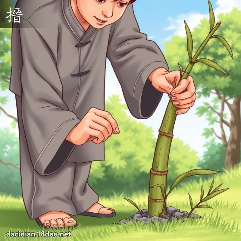 搢 - 國語大辭典配圖
