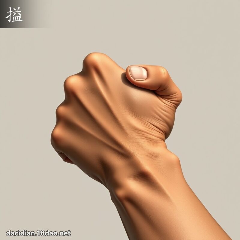 搤 - 國語大辭典配圖