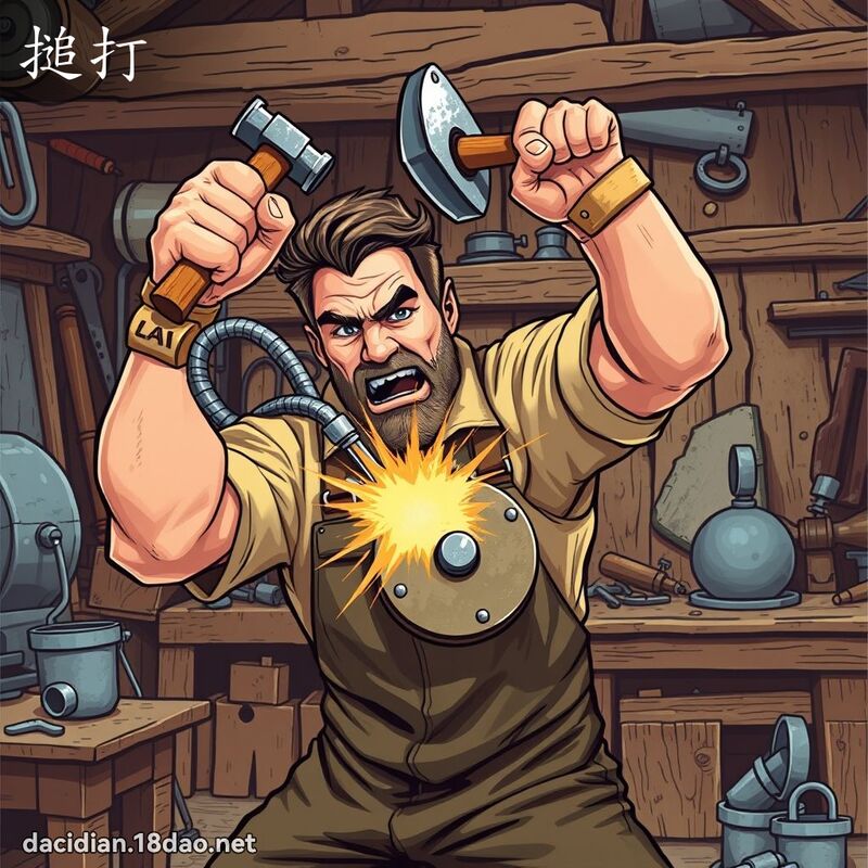 搥打 - 國語大辭典配圖