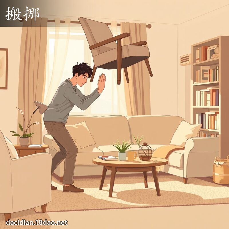 搬挪 - 国语大辞典配图