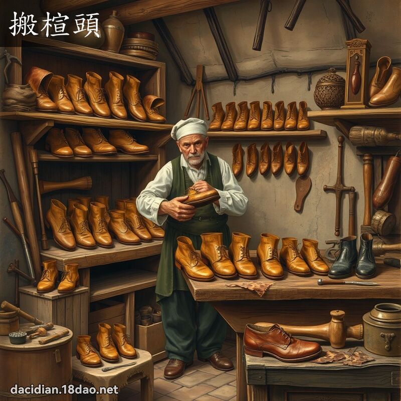 搬楦頭 - 國語大辭典配圖