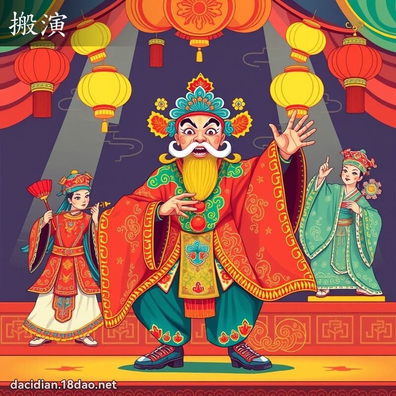 搬演 - 國語大辭典配圖