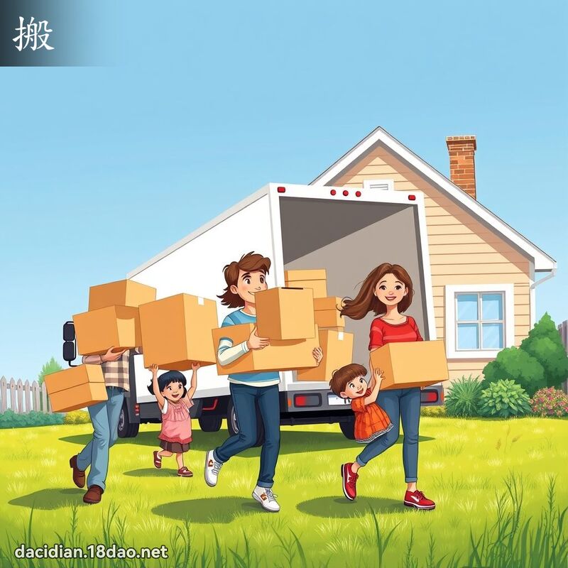 搬 - 國語大辭典配圖