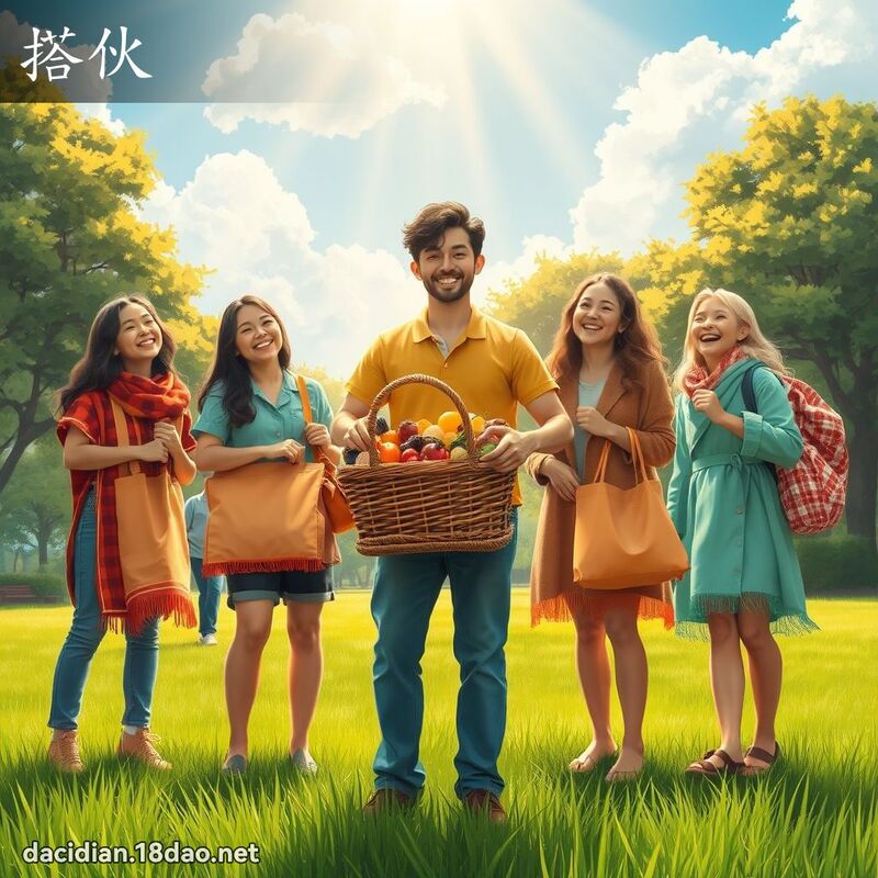 搭伙 - 國語大辭典配圖
