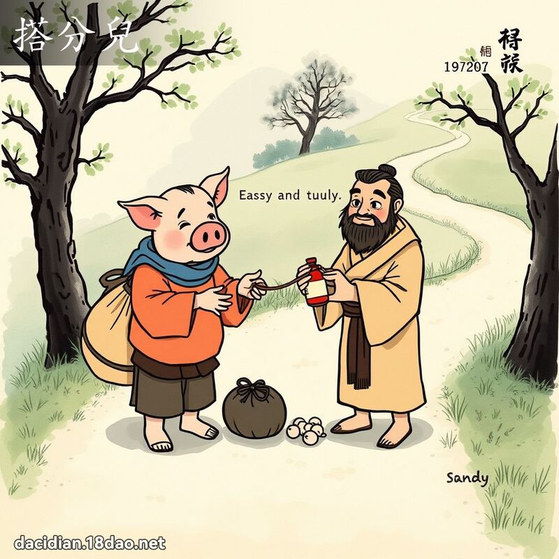 搭分兒 - 國語大辭典配圖