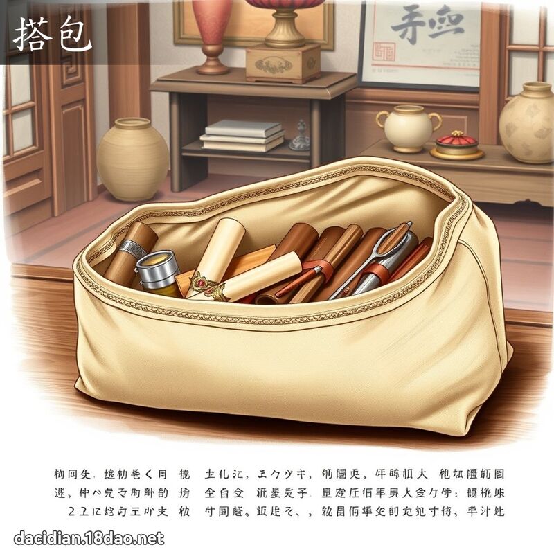搭包 - 國語大辭典配圖