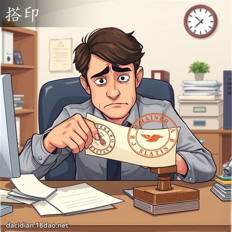 搭印 - 國語大辭典配圖