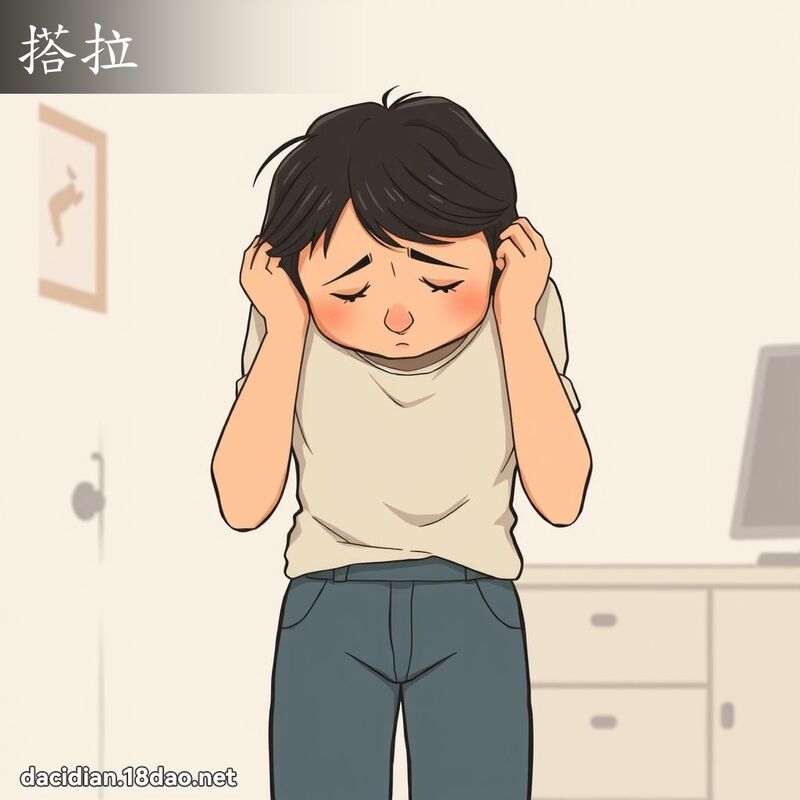搭拉 - 国语大辞典配图