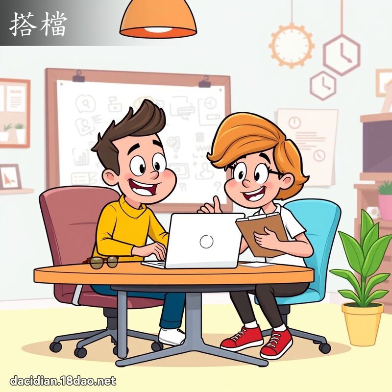 搭檔 - 國語大辭典配圖
