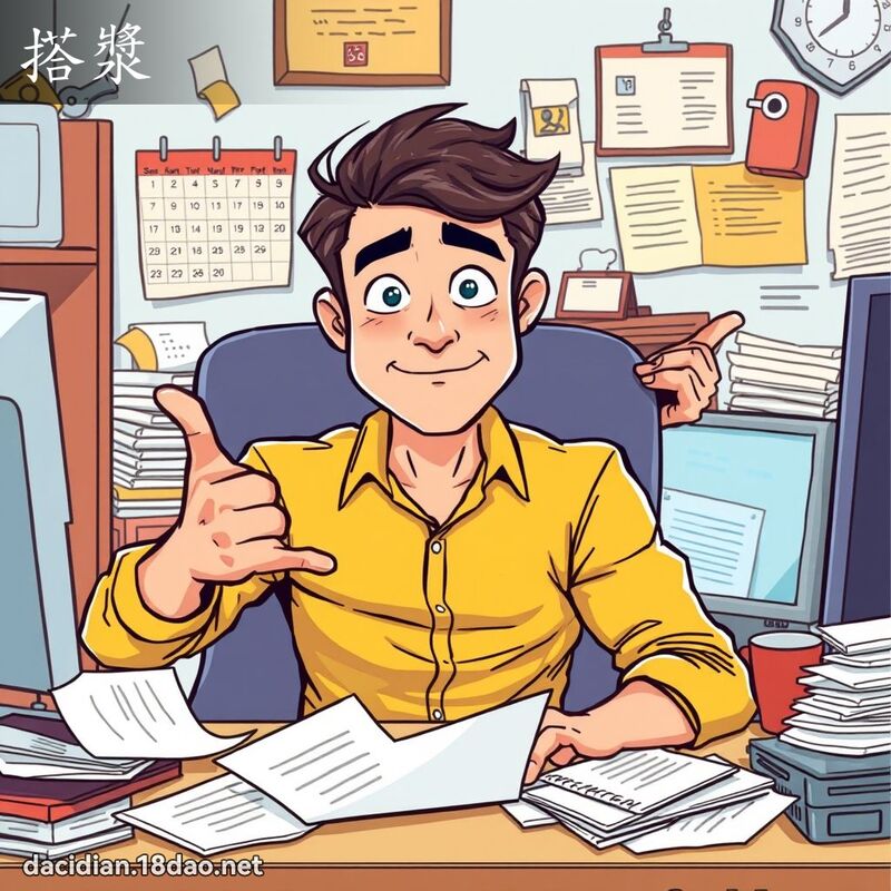 搭漿 - 國語大辭典配圖