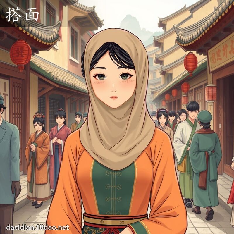 搭面 - 國語大辭典配圖