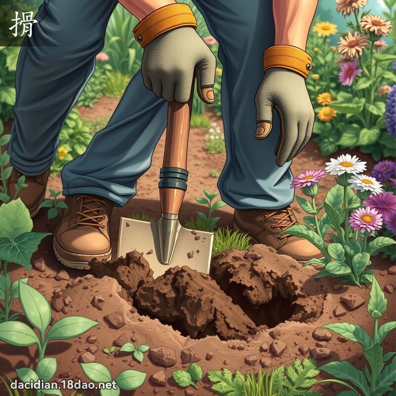 搰 - 國語大辭典配圖