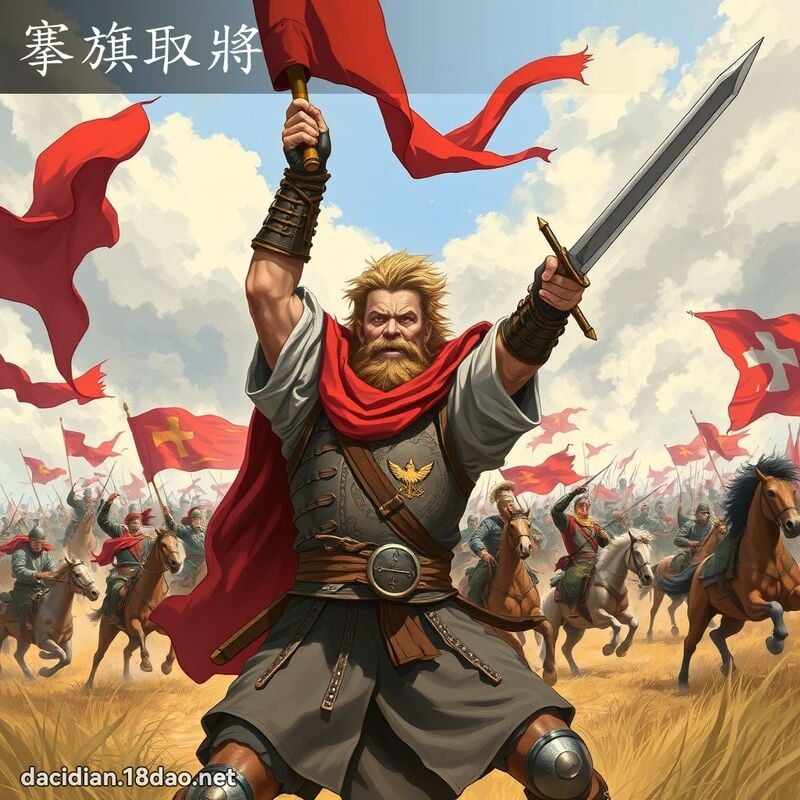 搴旗取將 - 国语大辞典配图