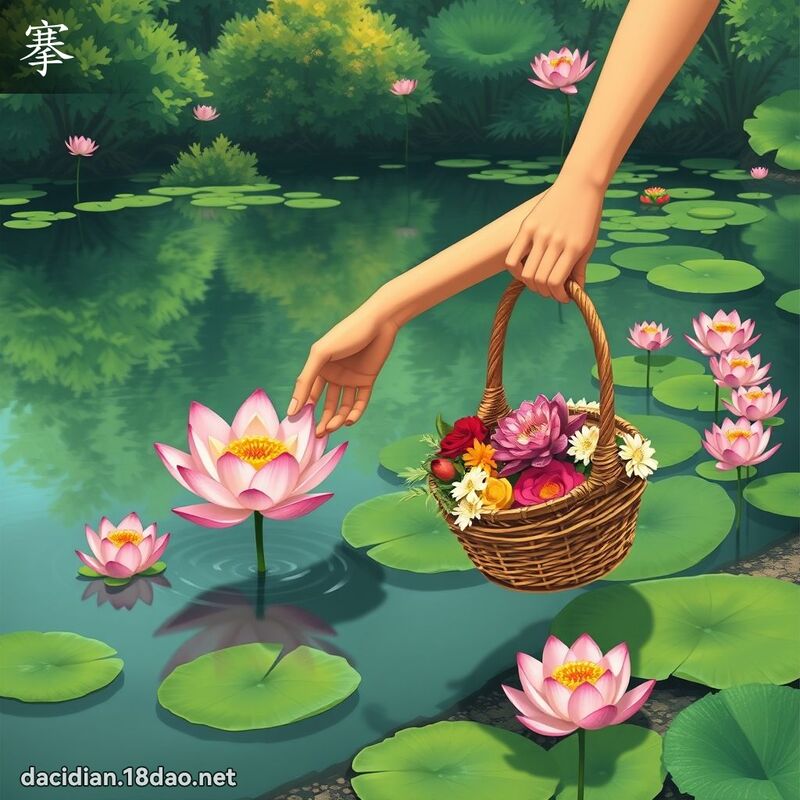 搴 - 國語大辭典配圖