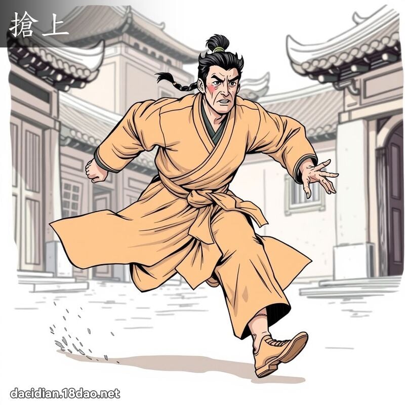 搶上 - 國語大辭典配圖