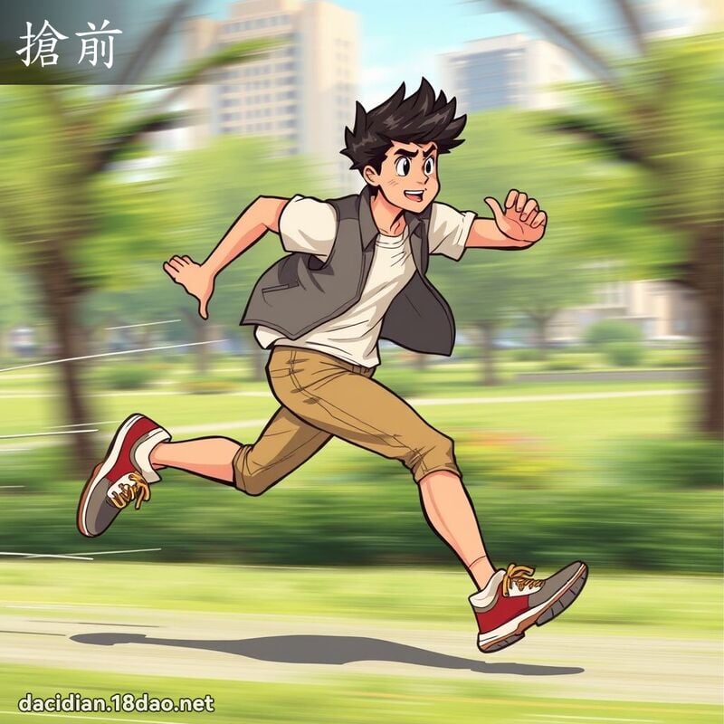 搶前 - 國語大辭典配圖