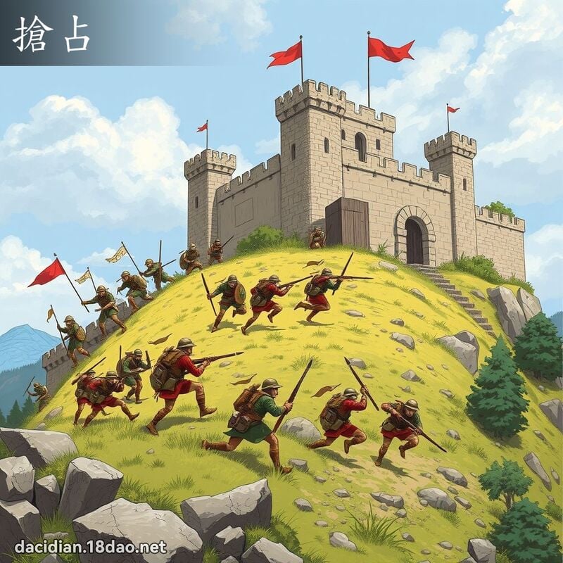 抢占 - 国语大辞典配图