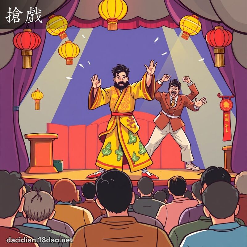 搶戲 - 國語大辭典配圖