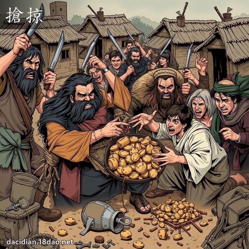 抢掠 - 国语大辞典配图