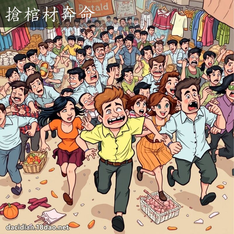 抢棺材奔命 - 国语大辞典配图