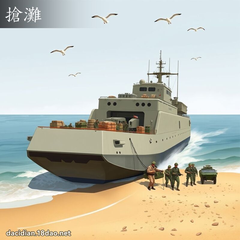抢滩 - 国语大辞典配图