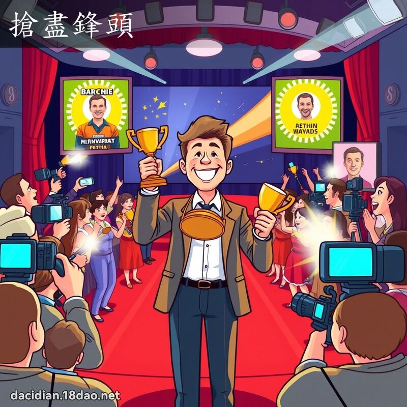 搶盡鋒頭 - 國語大辭典配圖