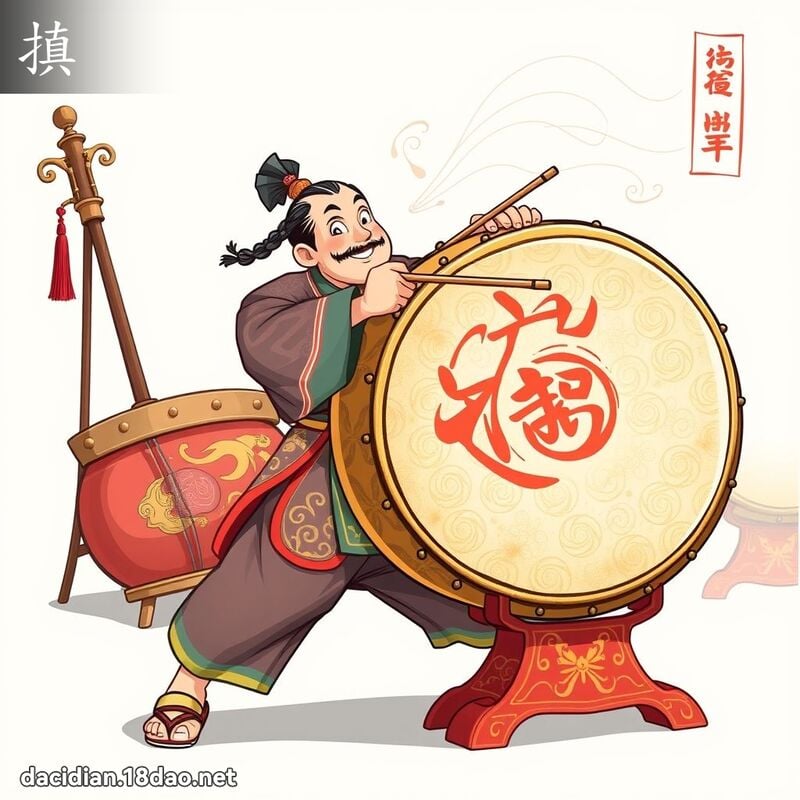 搷 - 國語大辭典配圖