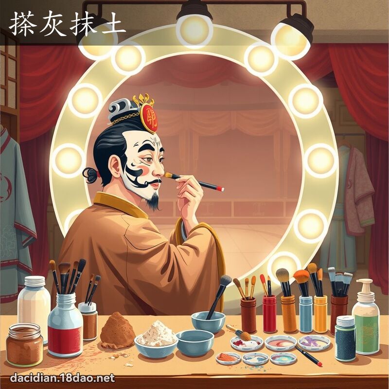 搽灰抹土 - 國語大辭典配圖