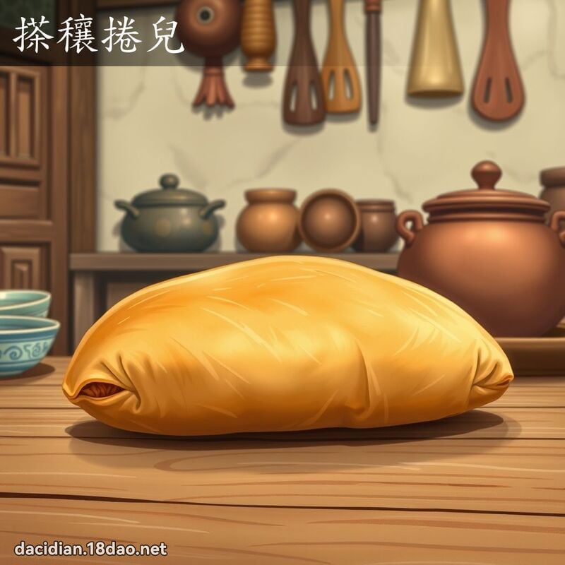 搽穰捲兒 - 國語大辭典配圖