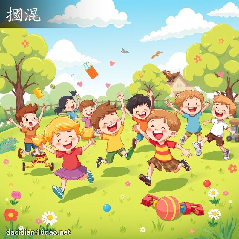 摑混 - 国语大辞典配图