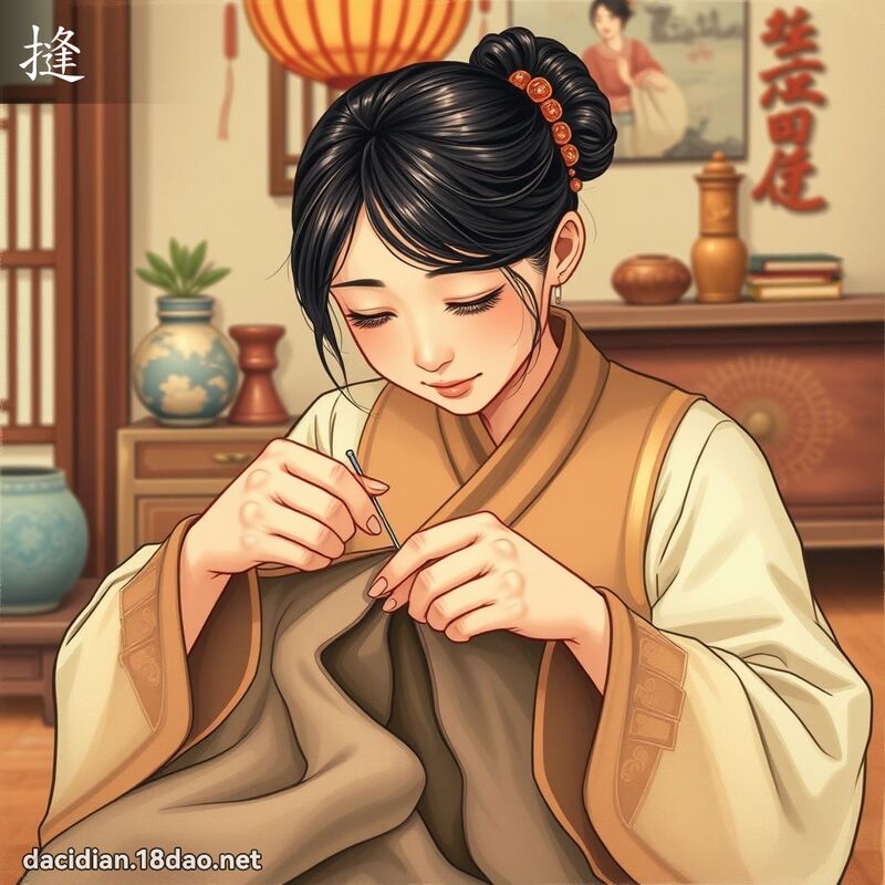 摓 - 國語大辭典配圖