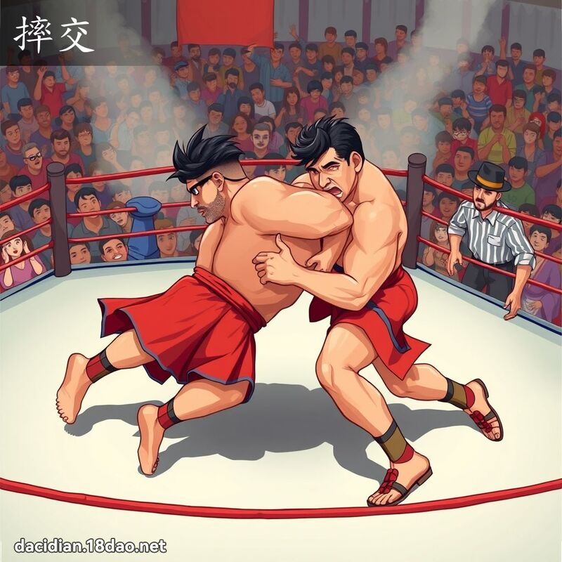 摔交 - 国语大辞典配图