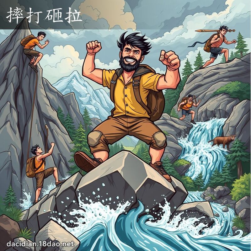 摔打砸拉 - 國語大辭典配圖