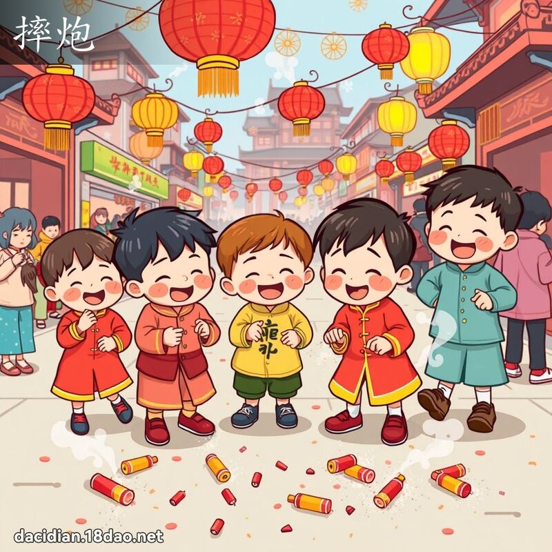 摔炮 - 國語大辭典配圖