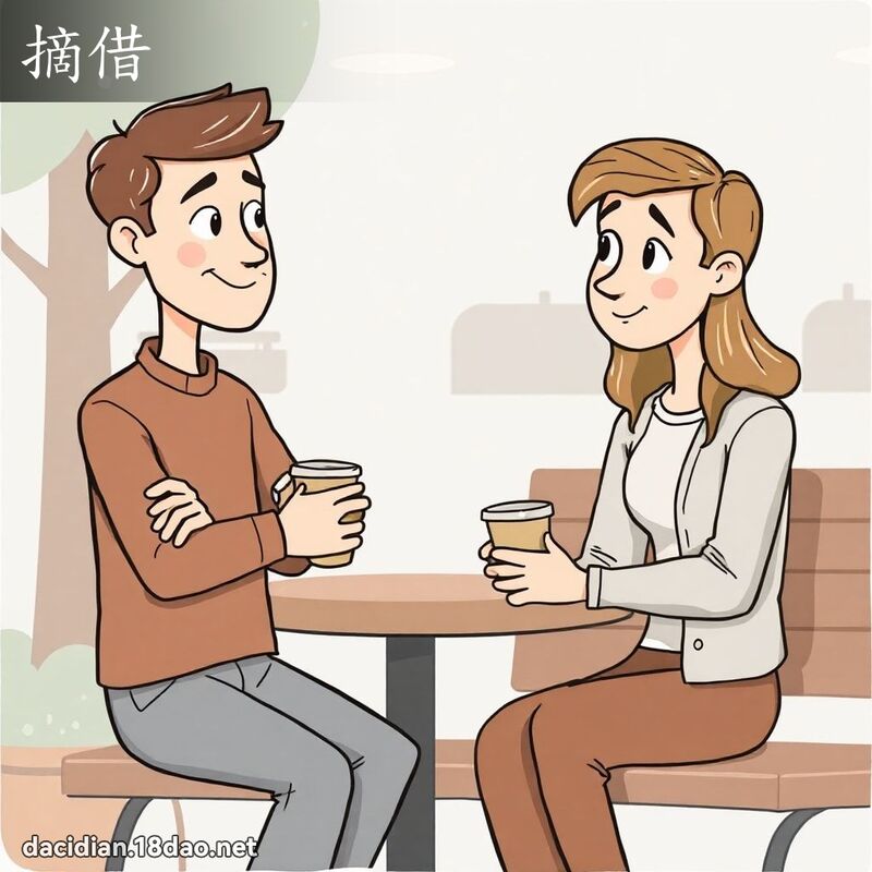 摘借 - 国语大辞典配图