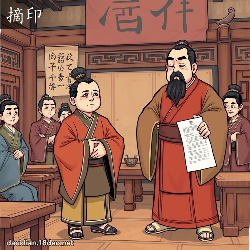 摘印 - 国语大辞典配图
