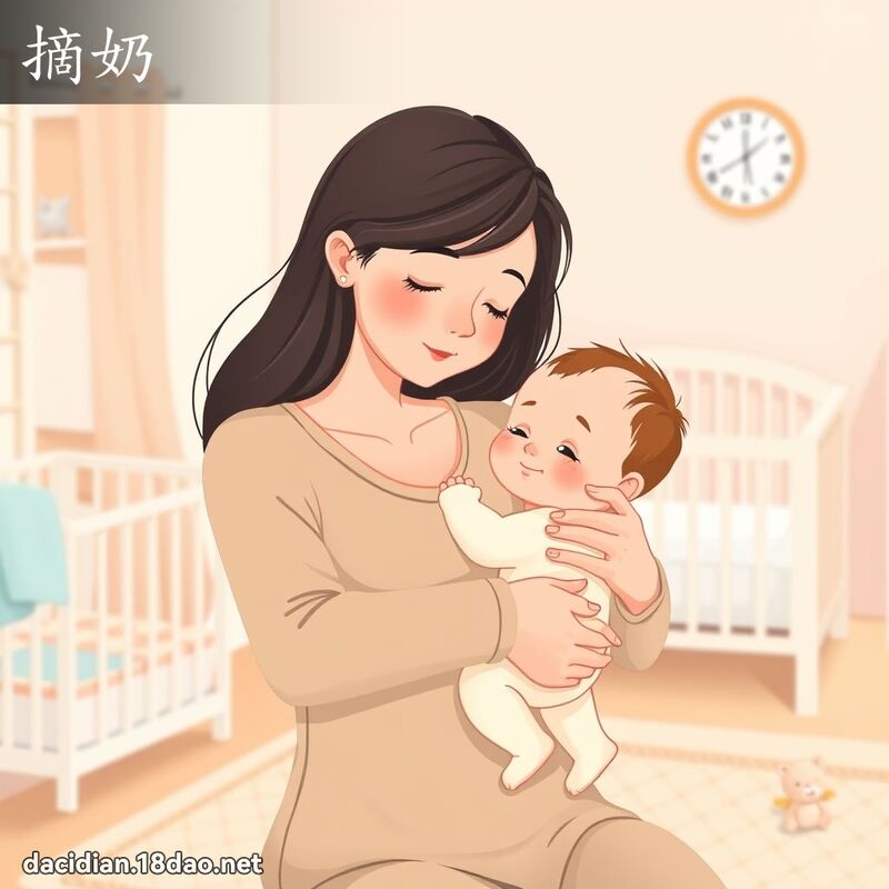 摘奶 - 国语大辞典配图