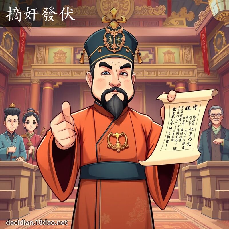 詞語: 摘奸發伏 (多意詞)