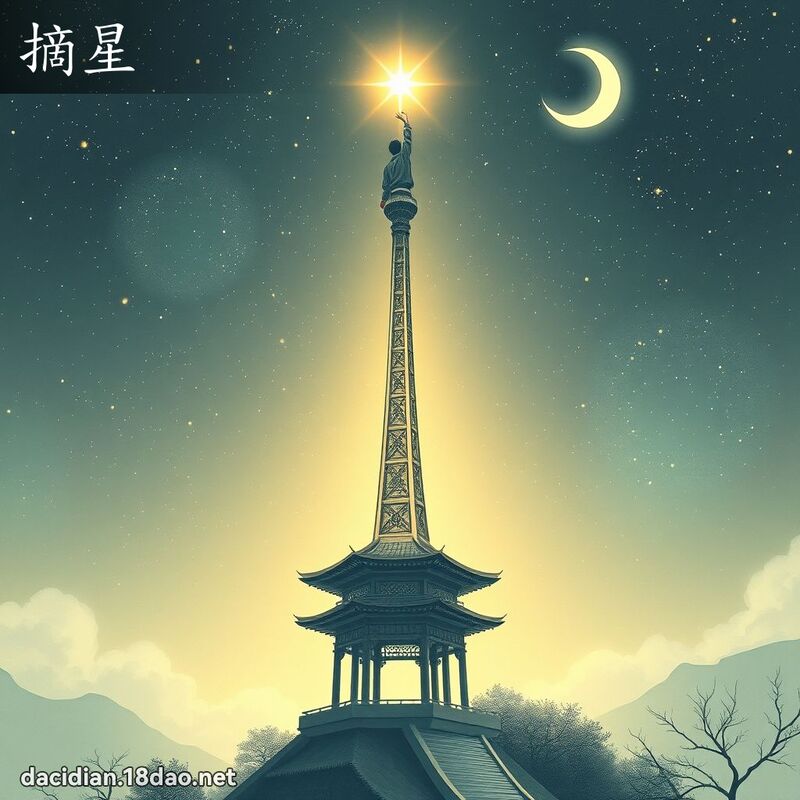 摘星 - 国语大辞典配图