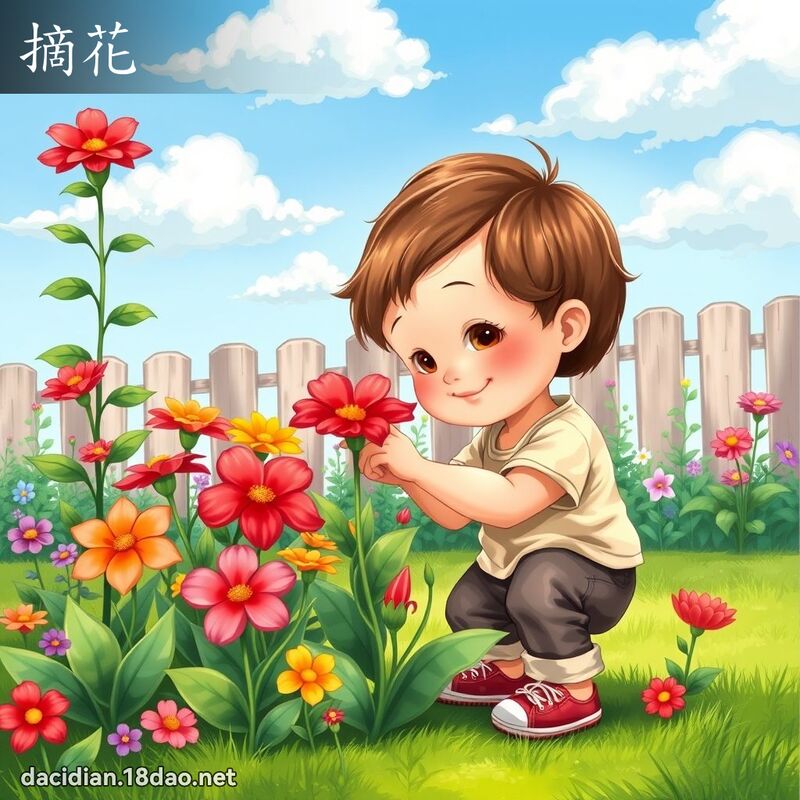 摘花 - 国语大辞典配图