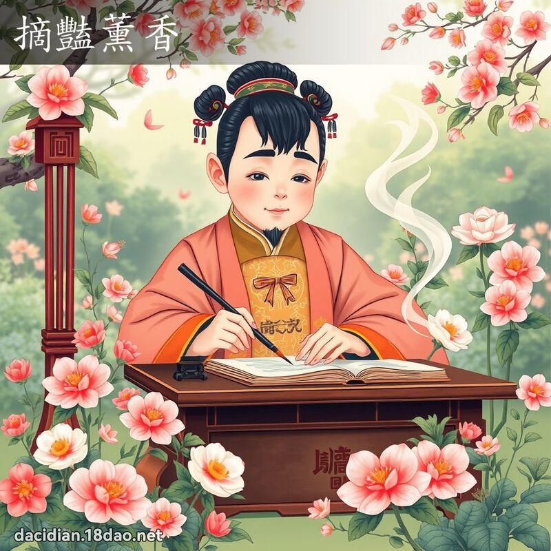 摘豔薰香 - 國語大辭典配圖